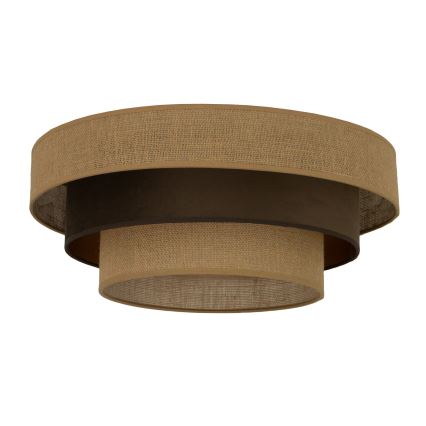 WENTA ceiling light 1x E27/60W/230V, Ø 50 cm, jute/brown