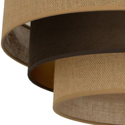 WENTA ceiling light 1x E27/60W/230V, Ø 50 cm, jute/brown
