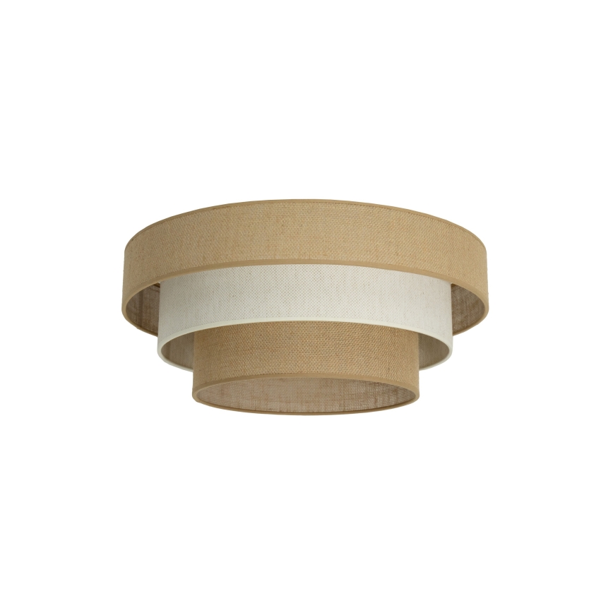 WENTA Ceiling Light 1x E27/60W/230V, Ø 50 cm, Jute/Cream