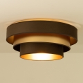 WENTA Ceiling Light 1x E27/60W/230V, Ø 50 cm — Brown/Gold