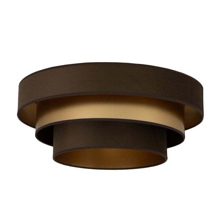 WENTA Ceiling Light 1x E27/60W/230V, Ø 50 cm — Brown/Gold