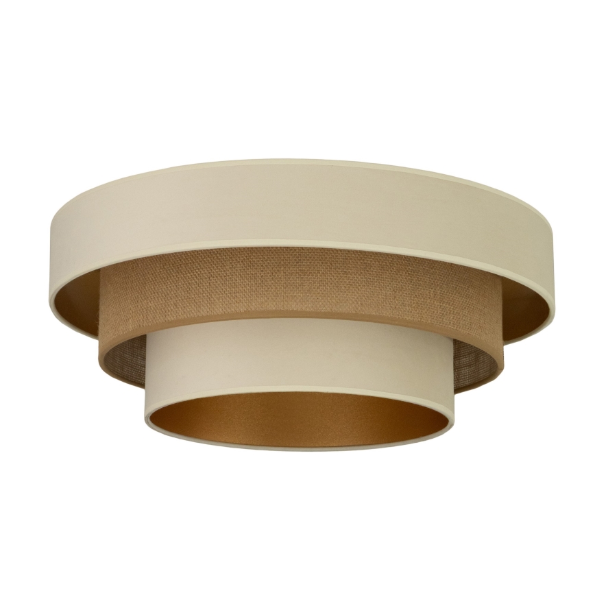 WENTA ceiling light 1xE27/60W/230V Ø 50 cm beige/jute