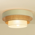 WENTA ceiling light 1xE27/60W/230V Ø 50 cm beige/jute