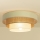 WENTA ceiling light 1xE27/60W/230V Ø 50 cm beige/jute