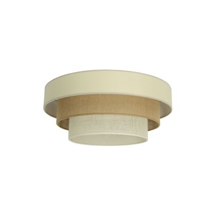 WENTA ceiling light 1xE27/60W/230V Ø 50 cm beige/jute