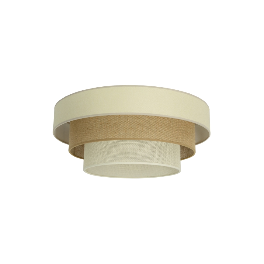 WENTA ceiling light 1xE27/60W/230V Ø 50 cm beige/jute