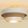 WENTA flush-mount ceiling light 1x E27/60W/230V Ø 50 cm beige/jute