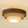 WENTA Flush-mounted ceiling light 1xE27/60W/230V Ø 50 cm brown/jute/beige