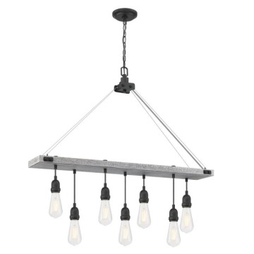 Westinghouse 6116440 - ASHWOOD chain-hung chandelier 7xE27/60W/230V