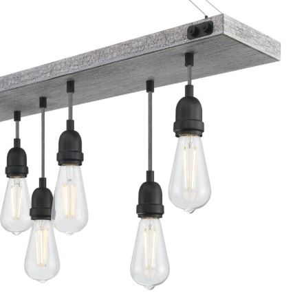 Westinghouse 6116440 - ASHWOOD chain-hung chandelier 7xE27/60W/230V