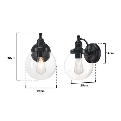 Westinghouse 61239 - Outdoor wall lamp EDDYSTONE 1xE27/60W/230V IP44