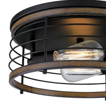 Westinghouse 61250 - Ceiling light ACKTON 2xE27/60W/230V barnwood