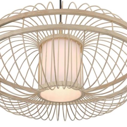 Westinghouse 61255 - Chandelier on a string TULCEA 1xE27/60W/230V bamboo