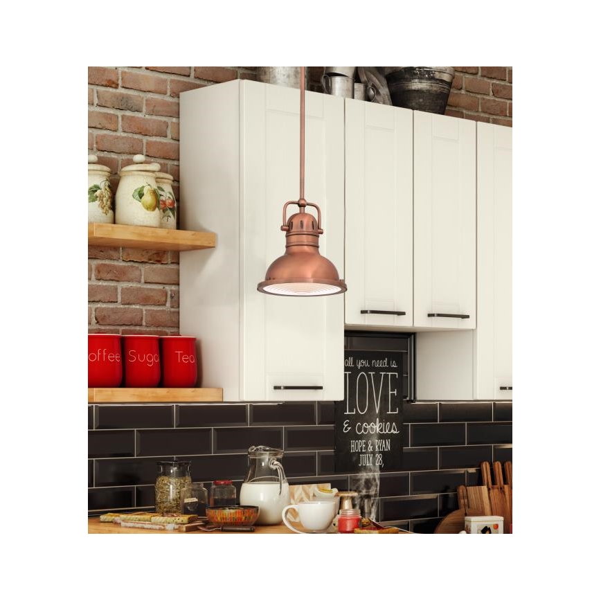 Westinghouse 6308440 - Rod-mounted pendant light BOSWELL 1xE27/60W/230V Ø 22 cm
