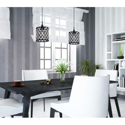 Westinghouse 6362740 - Cable-hung pendant light WALTZ 1xE27/60W/230V Ø 19 cm