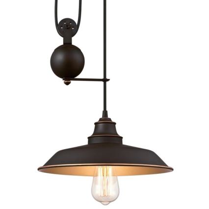 Westinghouse 6363240 - LED pendant light on cable IRON HILL 1xE27/60W/230V Ø 31 cm