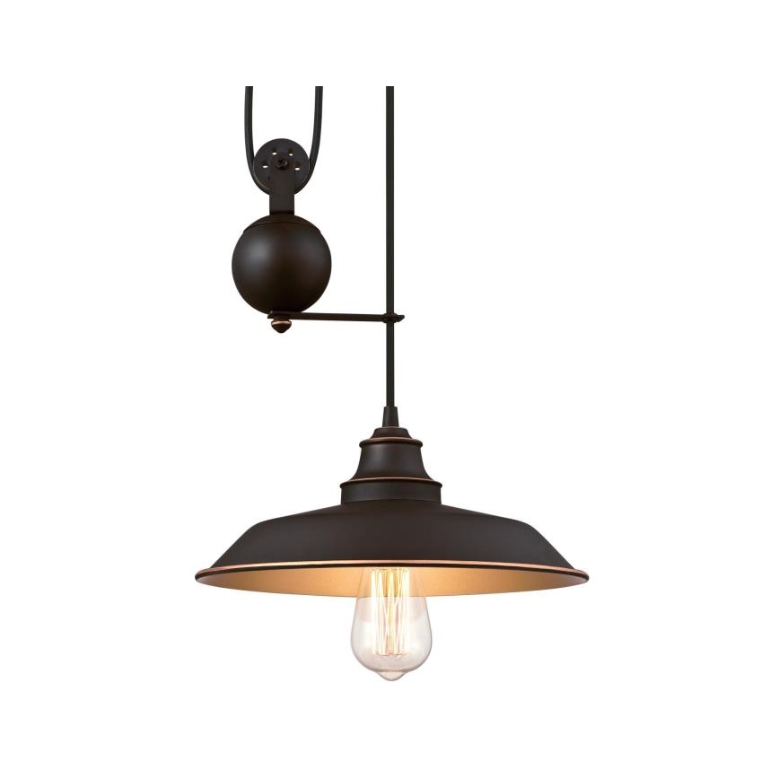 Westinghouse 6363240 - LED pendant light on cable IRON HILL 1xE27/60W/230V Ø 31 cm