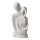 White ceramic tabletop decoration, 21 x 8.5 x 10 cm