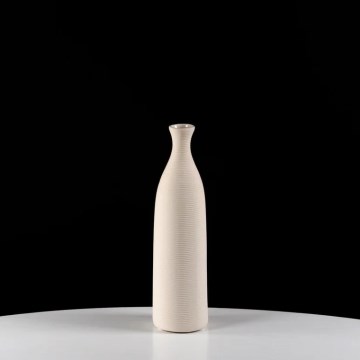 White Ceramic Vase, 25 cm