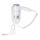 White hair dryer with holder 11x24 cm