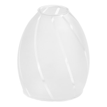White replacement glass shade for E14 chandeliers, Ø 7.2 cm