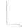 White shower grab bar 66 x 118 cm