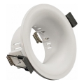 White trim ring for GU10 recessed downlight, Ø 8.6 cm
