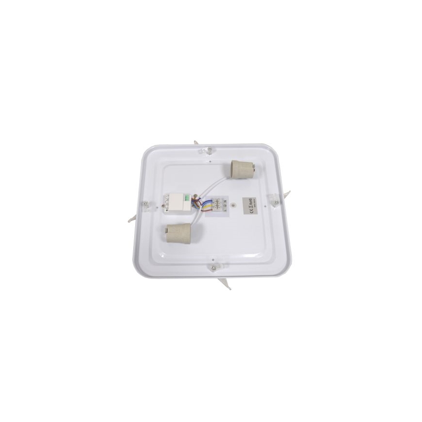 WILTON ceiling light with integrated sensor 2xE27/60W/230V 33x33 cm anthracite