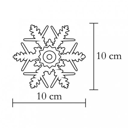 Window decoration 1xLED/2xCR2032