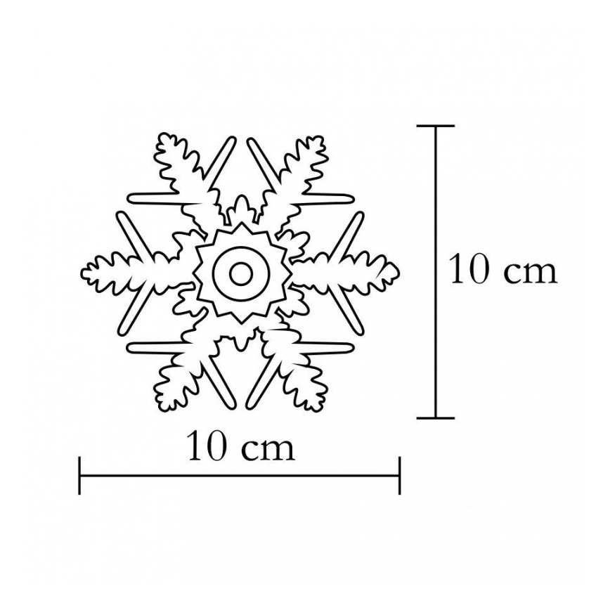 Window decoration 1xLED/2xCR2032
