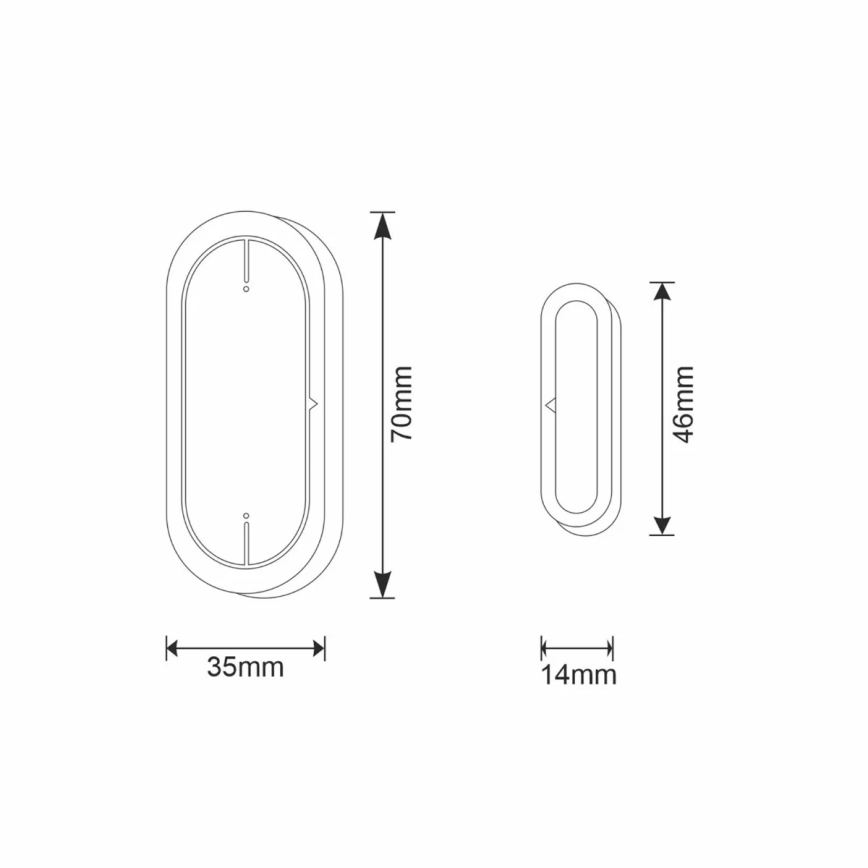 Window sensor SMART 2xAAA/Wi-Fi Tuya