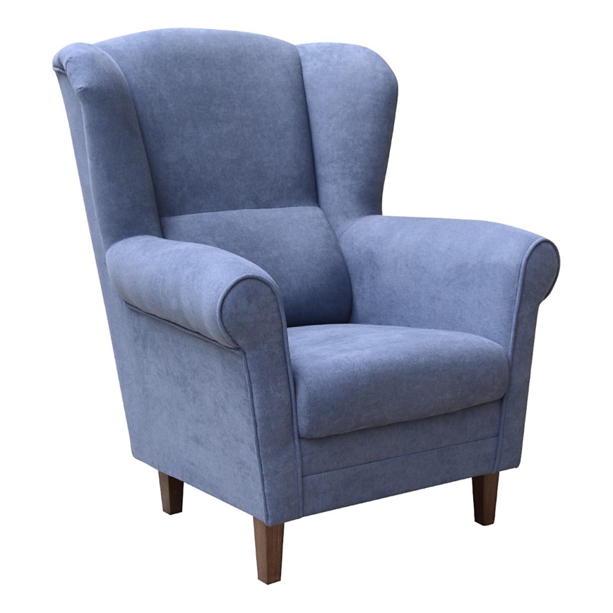 Wing chair GALA blue