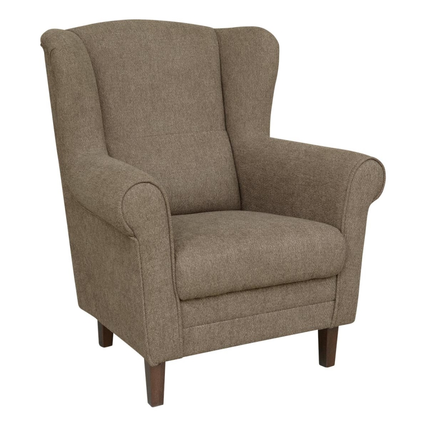 Wing chair GALA brown