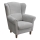 Wing chair GALA grey