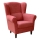 Wing chair GALA red