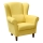 Wing chair GALA yellow