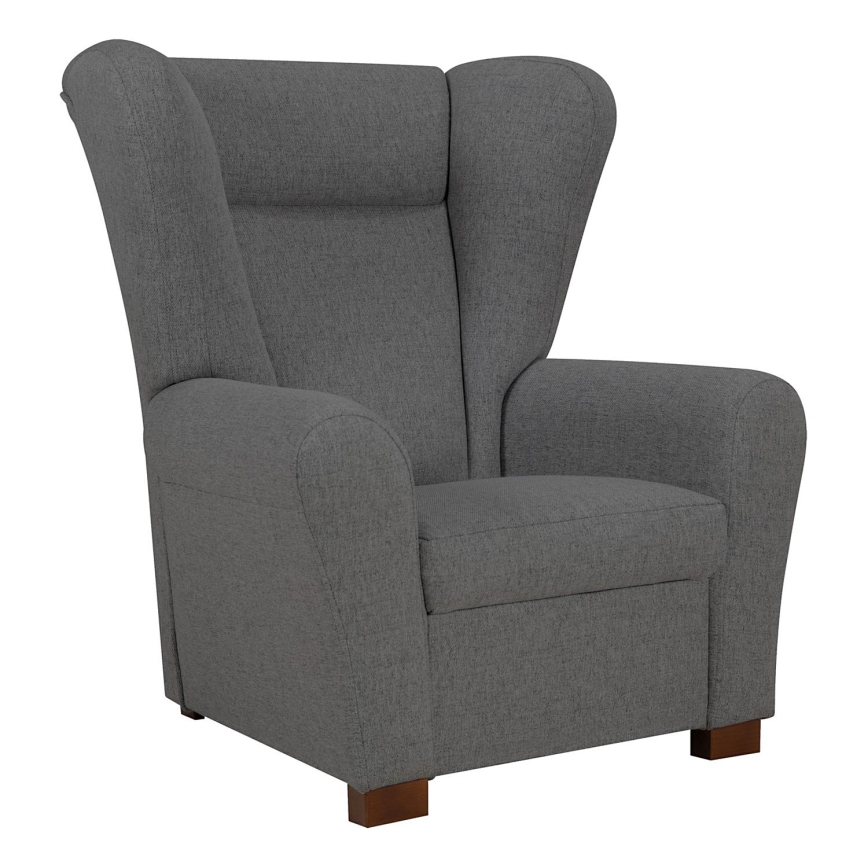 Wing chair VIVA dark grey