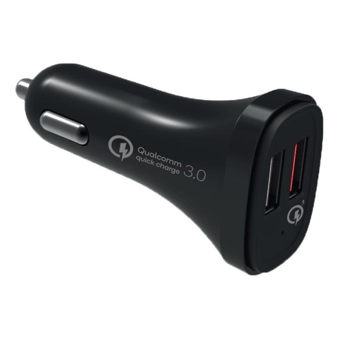 Winner Group - 30W Power Delivery Car Charger, 2x USB-A, Black