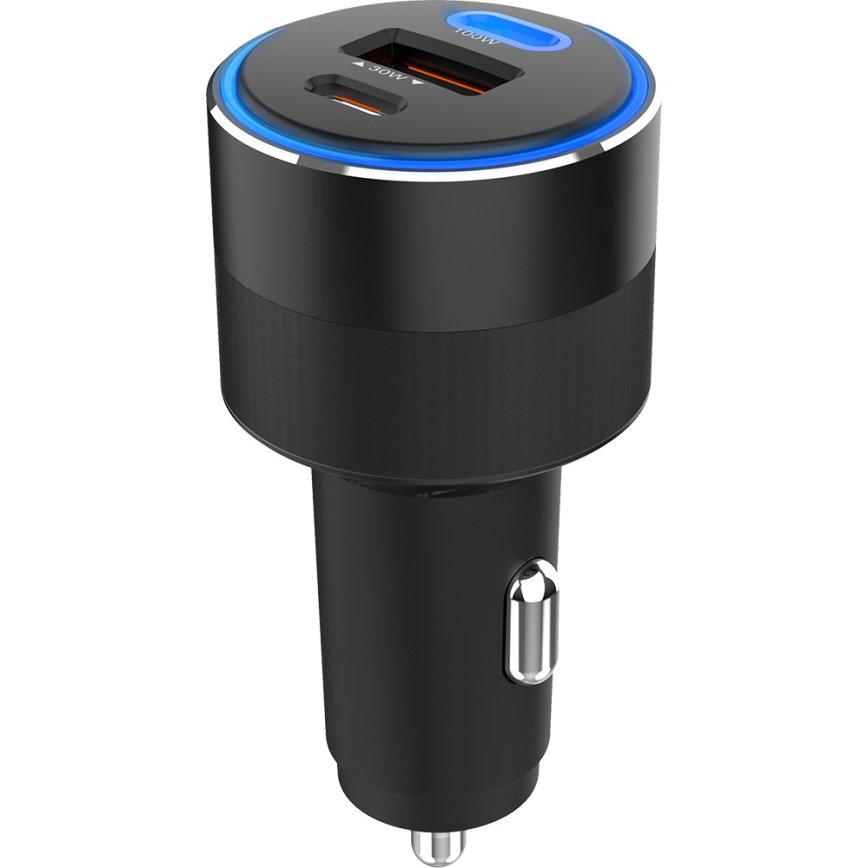 Winner Group - Car charger 2xUSB-C + 1xUSB-A Power Delivery 130W black