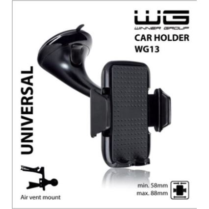 Winner Group - Car phone holder for windshield black