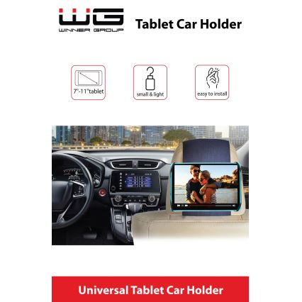 Winner Group - Car Velcro tablet holder black