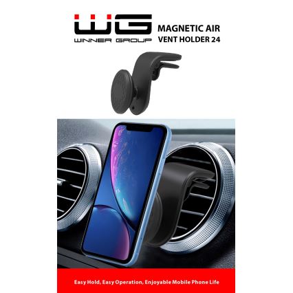 Winner Group - Magnetic car phone holder black