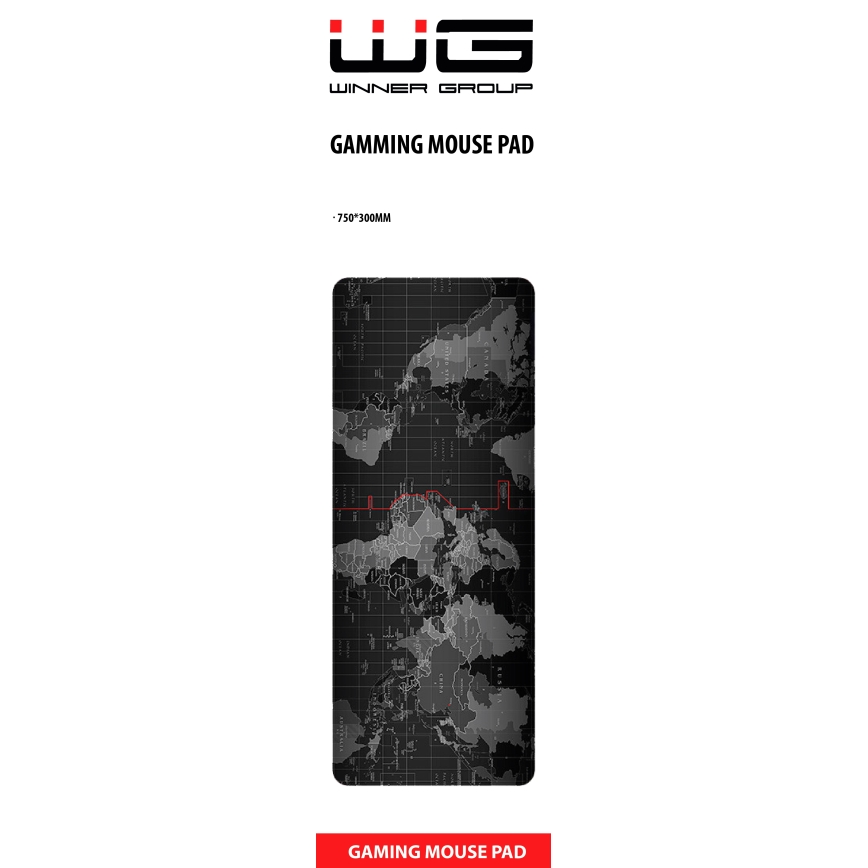 Winner Group - Mat for keyboard and mouse 30x75 cm world