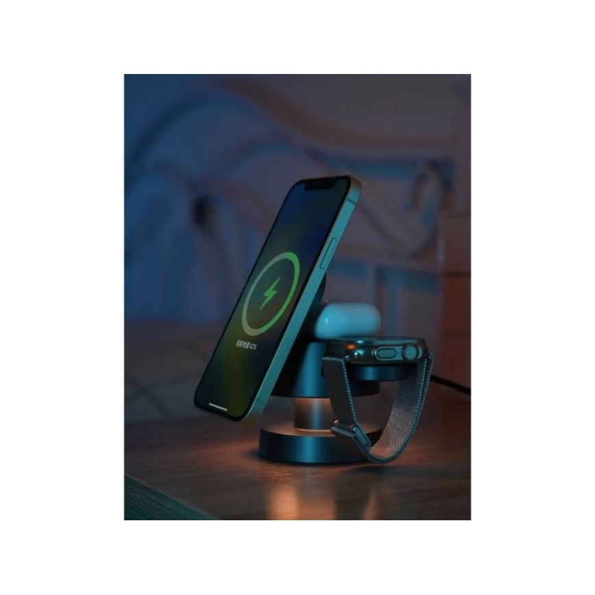 Winner Group - MUSH8OOM 27W 4-in-1 Wireless Charger, Anthracite