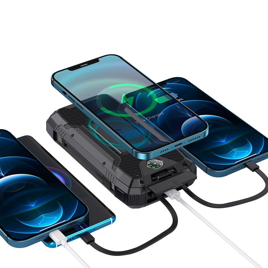 Winner Group - Power Bank with wireless charging and solar panel 20000 mAh 20W PD