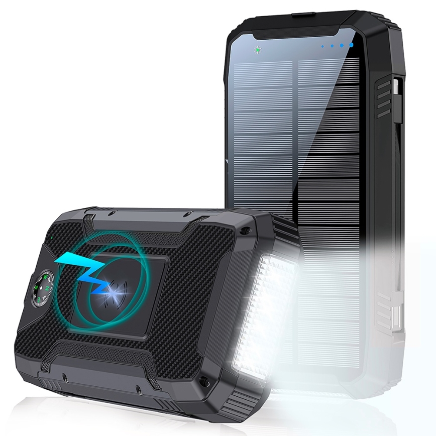 Winner Group - Power Bank with wireless charging and solar panel 20000 mAh 20W PD