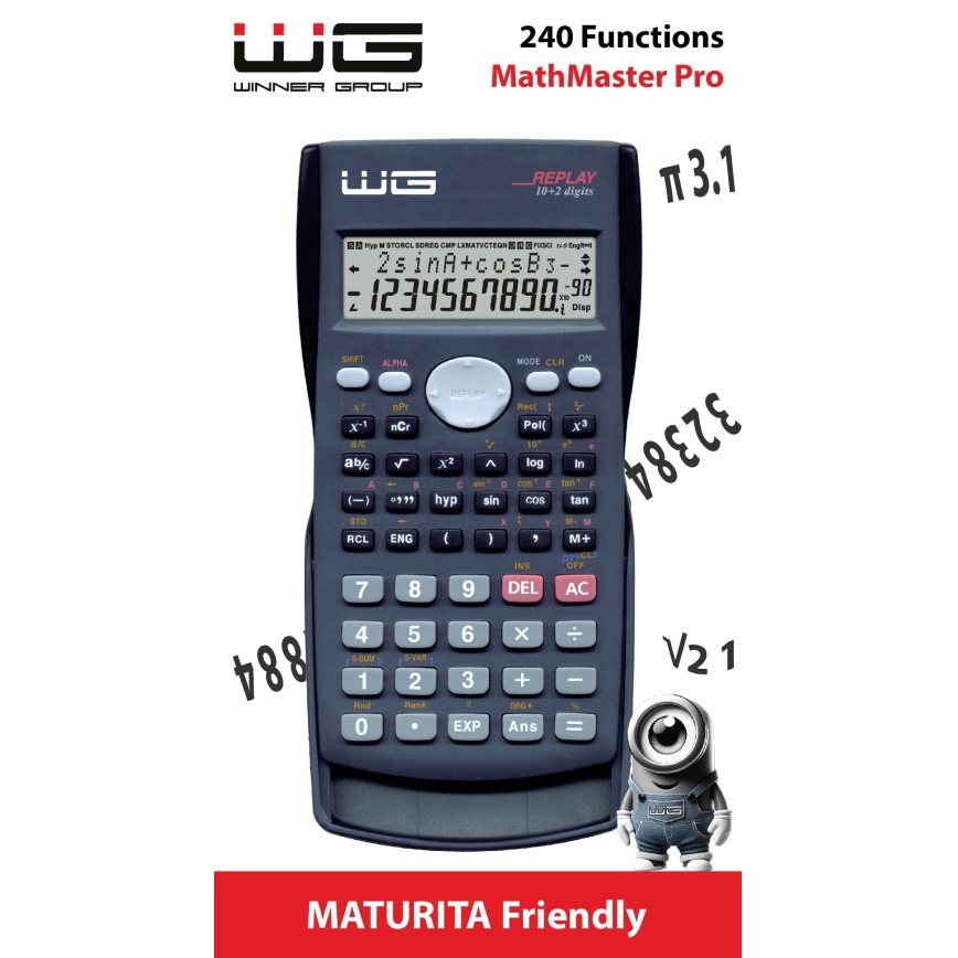 Winner Group - Scientific calculator MathMaster Pro 1xLR44 black