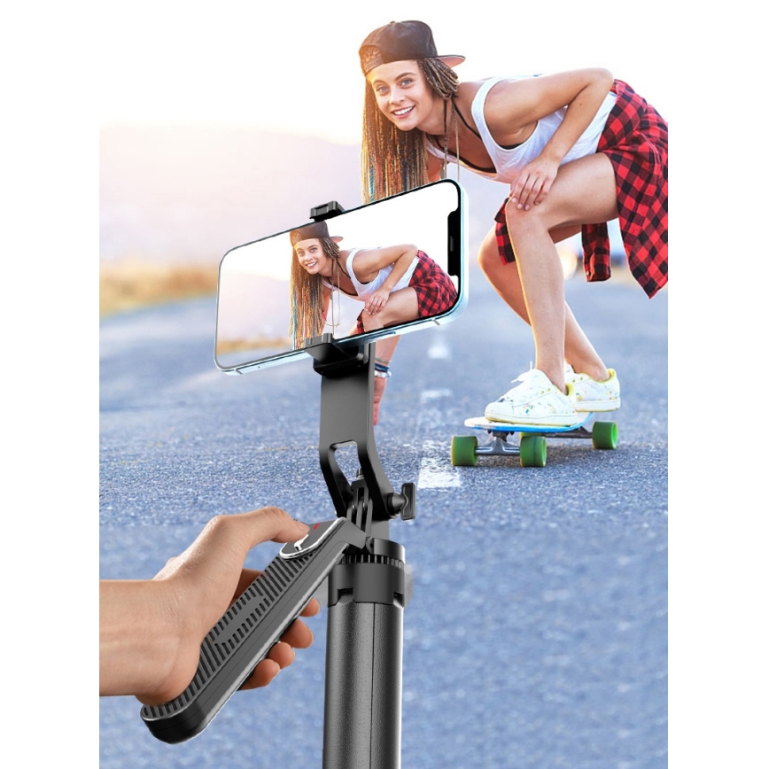 Winner Group - Selfie stick 3in1 with a stand 55 mAh 180 cm black