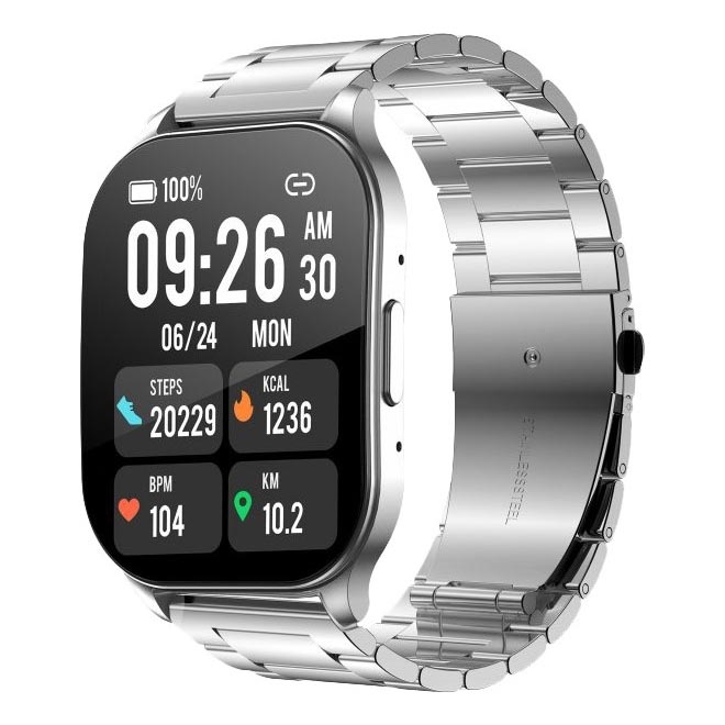 Winner Group - Smart watch AirFlexOn 300 mAh IP68 silver