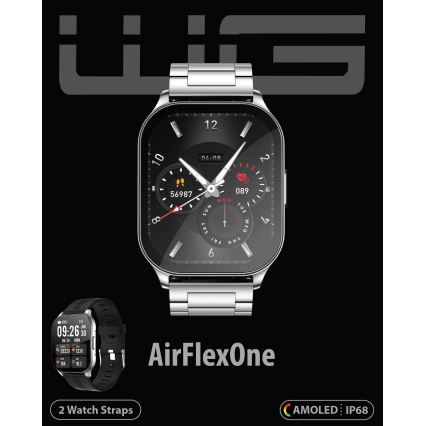 Winner Group - Smart watch AirFlexOn 300 mAh IP68 silver